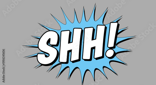 A comic book style quiet speech bubble.