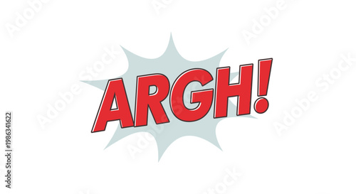 Comic book style expression of frustration.