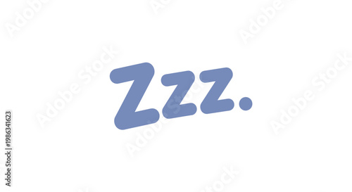 A cute illustration of someone sleeping.