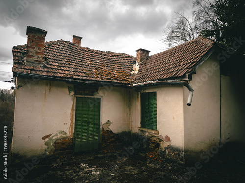 Cabin in forest