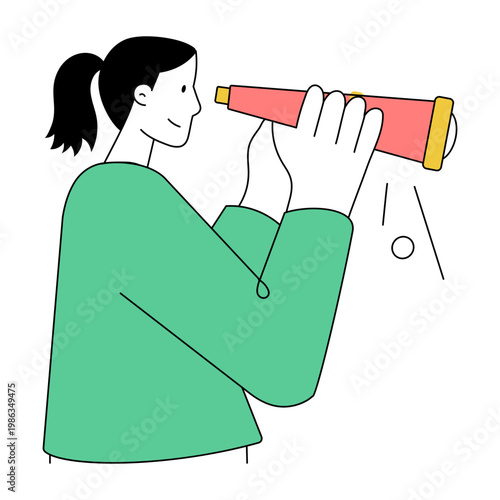 A doodle style illustration showing foresight