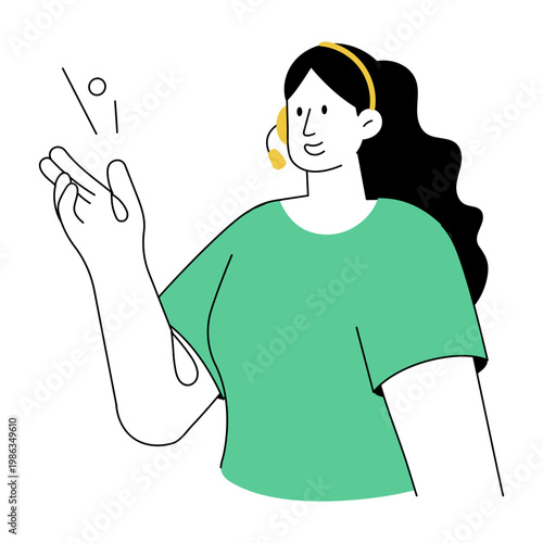 A flat style illustration depicting language translation