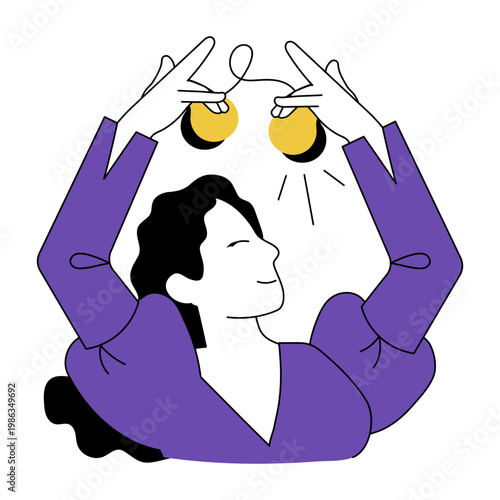 A doodle style illustration showing skill performance