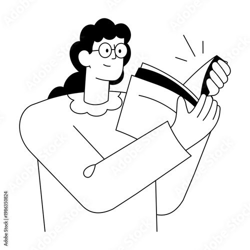 A drawing style illustration representing wisdom