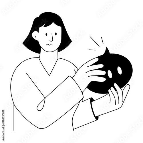 A doodle style illustration showing communication practice