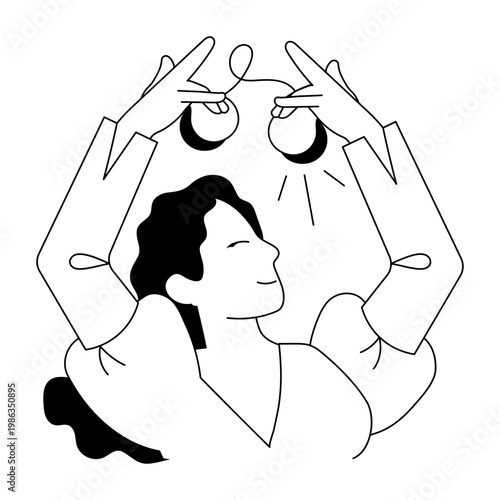 A doodle style illustration showing skill performance