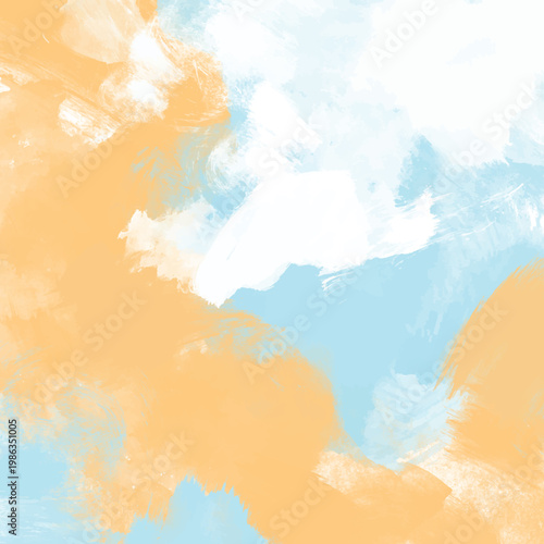 手描きの抽象背景素材_正方形