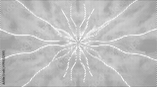 Abstract halftone vector background with radial texture overlay