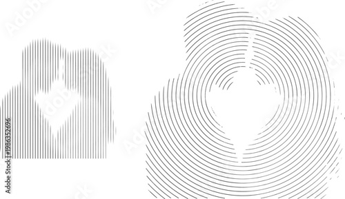 Abstract halftone vector kiss texture overlay with romantic background