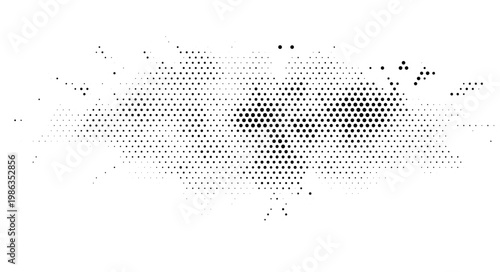 Abstract halftone vector texture overlay with dotted grunge background design