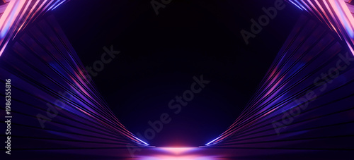 Futuristic neon light speed background abstract technology glowing stripes light movement trace digital energy beam sci fi flow speed glowing lines technology wallpaper.