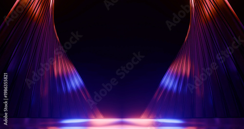 Futuristic neon light speed background abstract technology glowing stripes light movement trace digital energy beam sci fi flow speed glowing lines technology wallpaper.