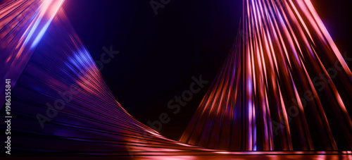 Futuristic neon light speed background abstract technology glowing stripes light movement trace digital energy beam sci fi flow speed glowing lines technology wallpaper.