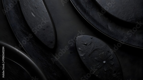 Black luxury rich texture background 