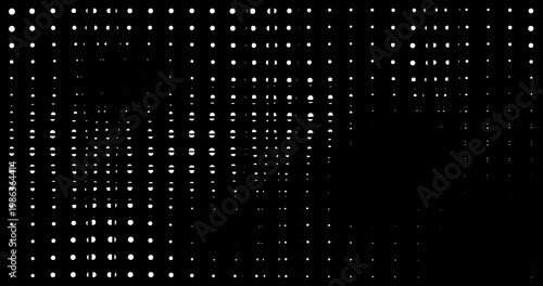 Animated background with halftones geometric figures