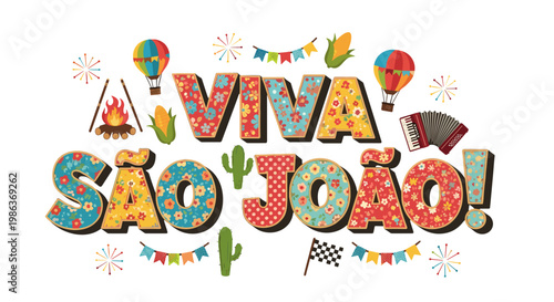 Viva so joo celebration with colorful decorations and festive elements
