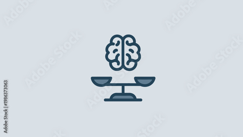 Achieving Mental Equilibrium An Iconic Representation of Brain Balance and Thoughtful Decision-Making
