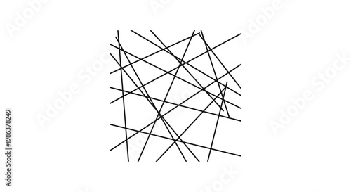 A complex network of intersecting lines.