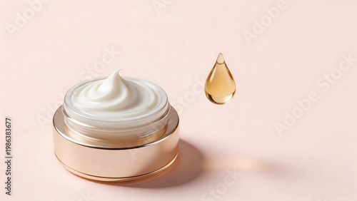 Cosmetic cream and oil droplet