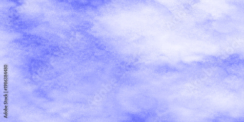 Beautiful bright blue sky background with fluffy white clouds in a clear summer atmosphere