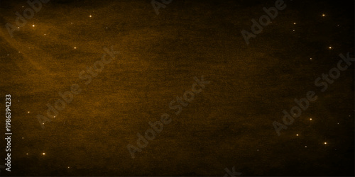 Abstract grunge film background with a vintage brown parchment texture featuring aged stained paper and worn antique design patterns on a blank grungy wall backdrop