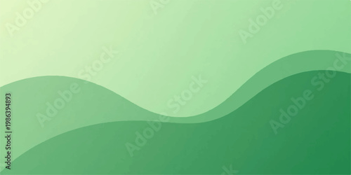 Abstract green background with flowing light waves and eco friendly curves creating a digital vector wallpaper design with motion texture and nature concept lines