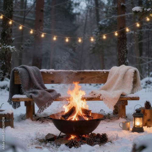 Winter Forest Fireside Retreat