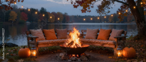 Lakeside Autumn Fireside Gathering