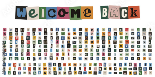 Anonymous Ransom Note Alphabet and Numbers for True Crime Podcast Graphics and Creative Scrapbooking