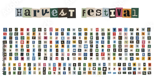 Anonymous Ransom Note Cutout Letters for True Crime Mystery Podcast and Scrapbook Design