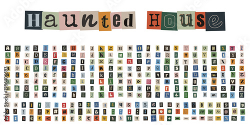 Ransom Note Alphabet for True Crime Podcast and Mystery Scrapbooking