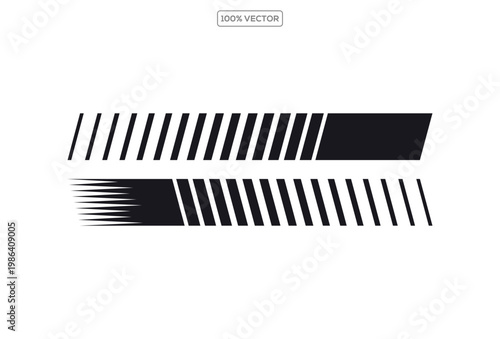 Motorsport Abstract Speed Lines Collection Racing Motion Stripes Vector Illustration