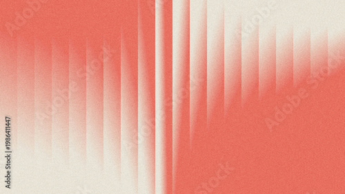 Tableau sur toile Abstract vertical gradient background with coral orange and cream white tones, featuring grainy noise texture