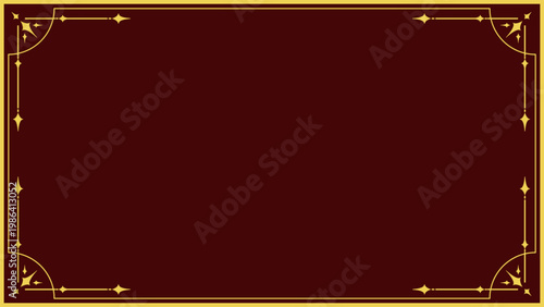 シンプルな装飾のフレーム素材