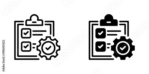 Implementation Vector Line Icon for Business and Management