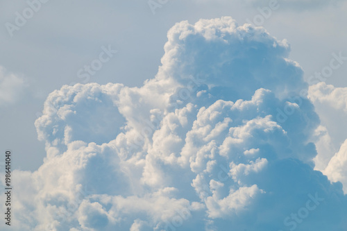 Cumulus clouds in blue sky