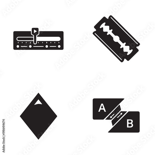 Video Editing Software Interface UI Icon Set