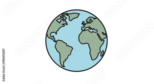 Globe Earth Planet World Map.