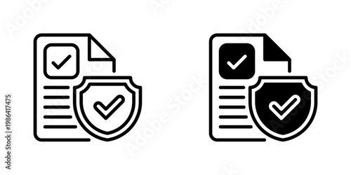 Regulatory Compliance Vector Line Icon for Legal and Corporate