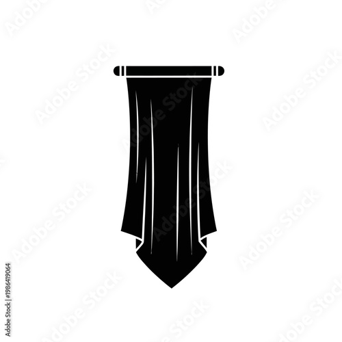 A Bold Ceremonial Horn Trumpet, Depicting an Antique Musical Instrument with a Classic Design, Perfect for Historical or Festive Events