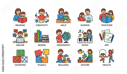 Diverse educational activities for children and adults