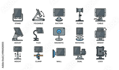 Tablet holder types: stand, foldable, suction, and more