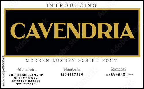 Cavendria is a stylish handwritten script font with elegant curves and a modern touch, perfect for branding, editorial layouts and creative typography that demands sophistication.