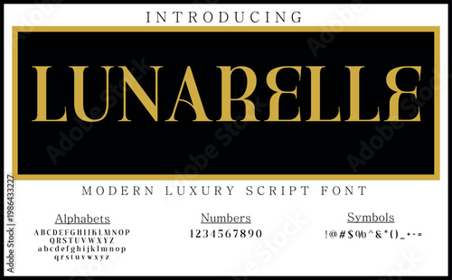 Lunarelle features a soft handwritten script style with smooth curves and modern elegance, perfect for feminine branding, invitations and stylish typography projects with a delicate touch.
