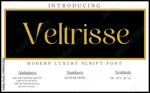 Veltrisse offers refined handwritten curves with a modern script aesthetic, perfect for branding, editorial design and stylish typography projects requiring elegance and clarity.