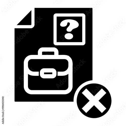 unemployment Solid icon