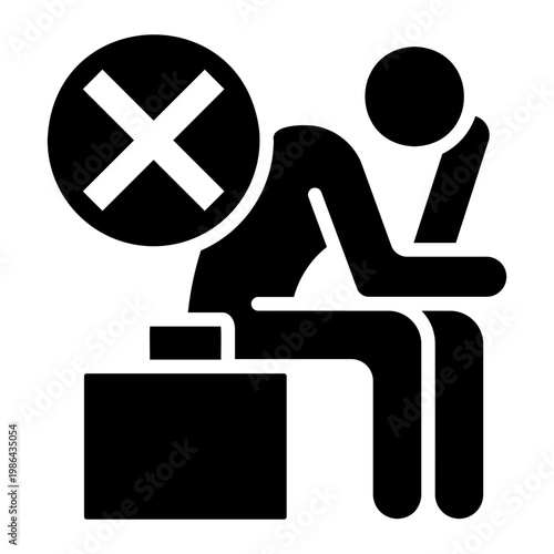unemployment Solid icon