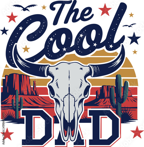The Cool Dad svg, Father's Day svg