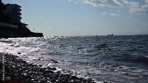 加太湾を航行する船 （和歌山県和歌山市, 2026年1月）