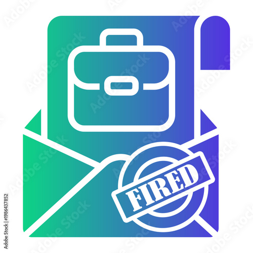 unemployment Gradient icon